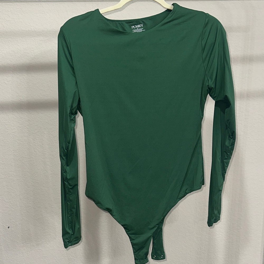 Green Long Sleeve Bodysuit